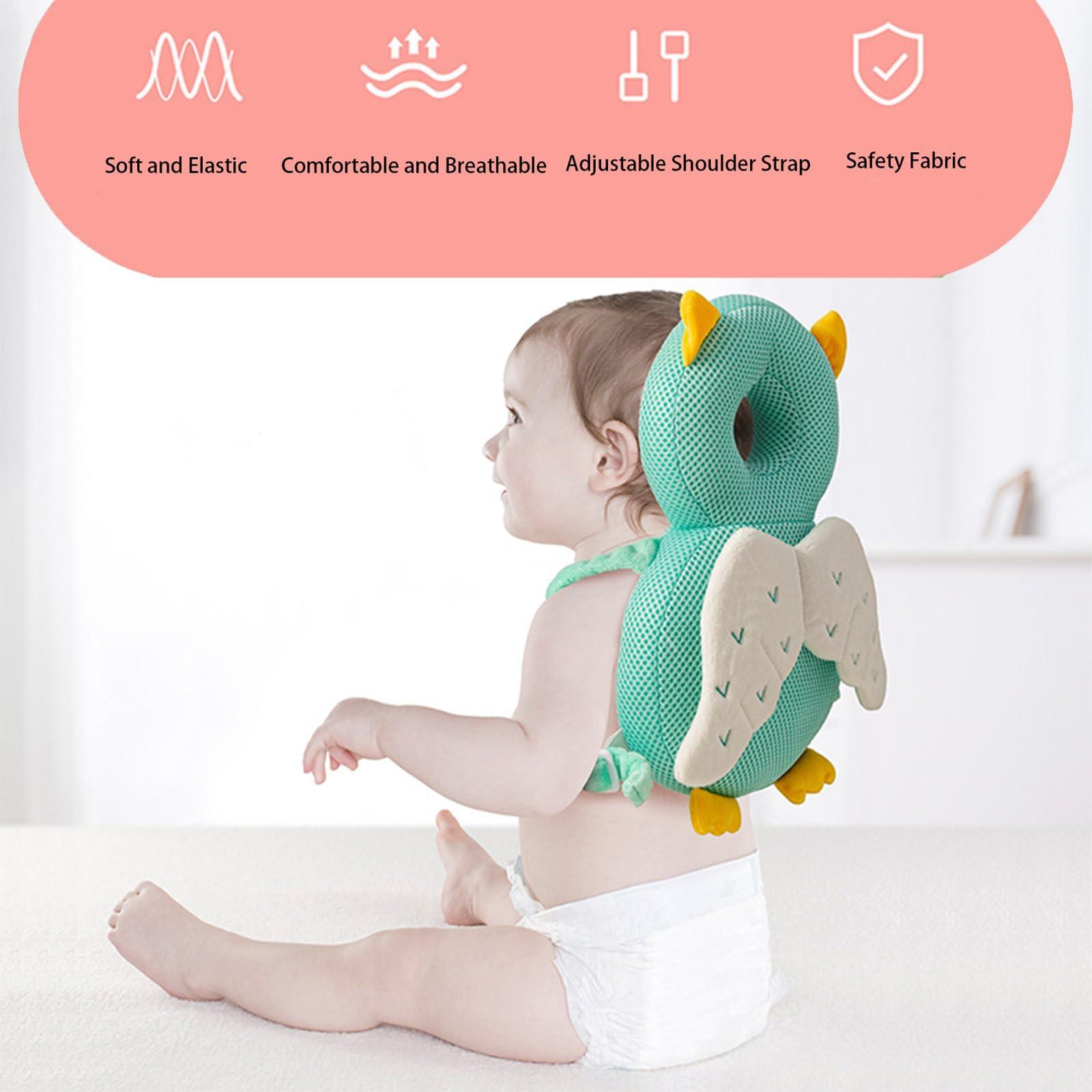 LOVOERNO Baby Walker Head Protector Toddler Adjustable Baby Head Protection Backpack Wear Safety Pad (Angel)