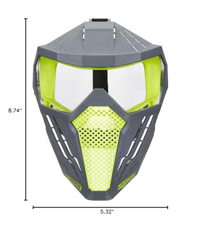 NERF NERF Hyper Face-Mask - Breathable Design, Adjustable Head Strap, Green Team Color - for Teens,-Adults