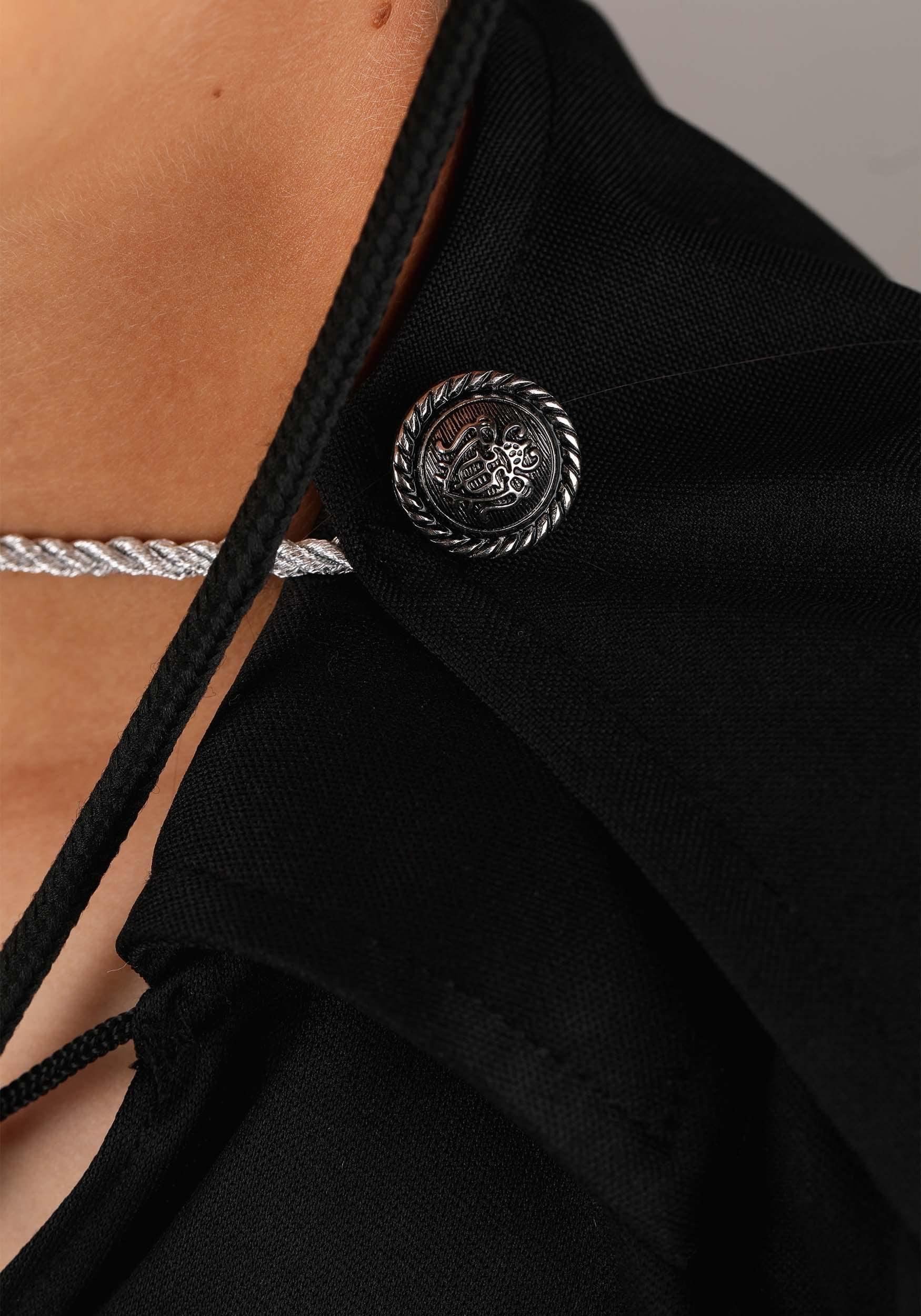 Fun Costumes Fun Costumes Deluxe Zorro Black Jersey knit pullover shirt for Kids X-Large