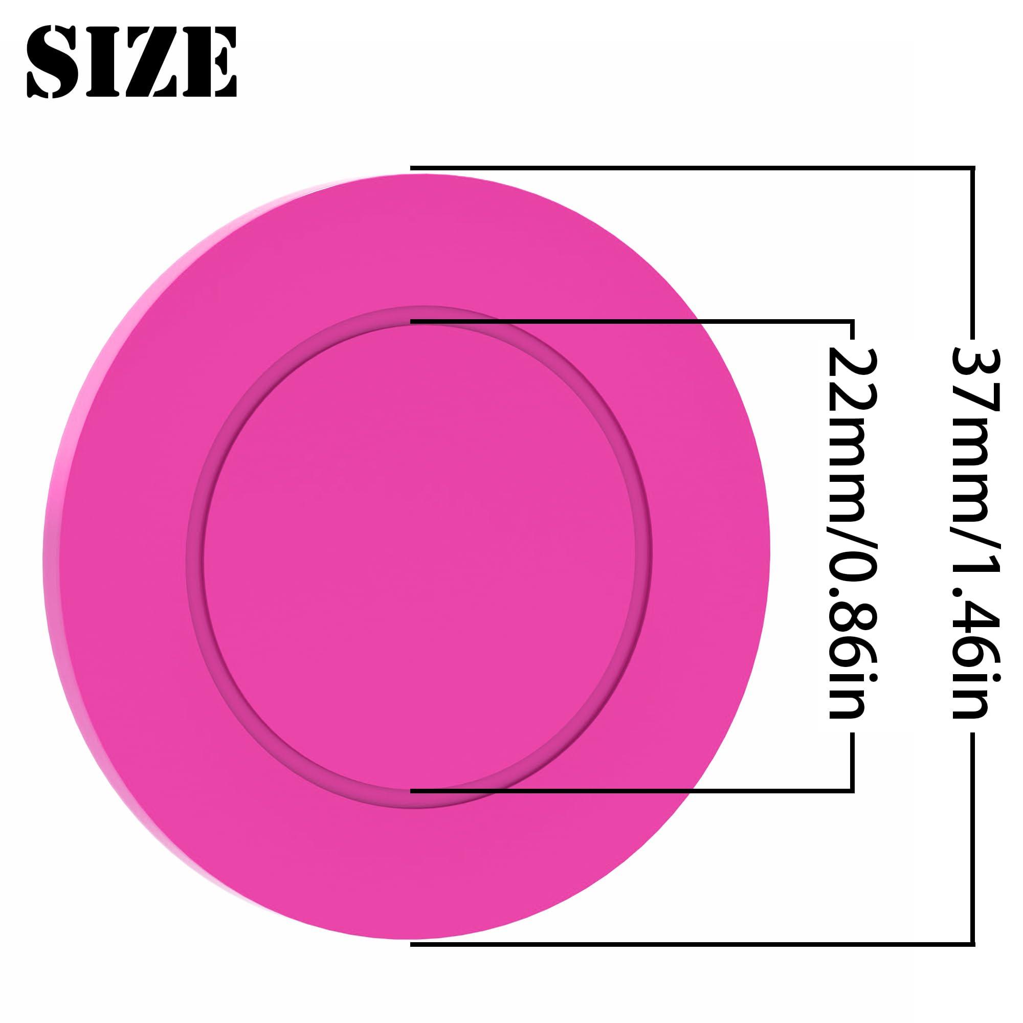 MANBATTLE 100 Custom Poker Chips, Drink Token Chips Imprinted with Personalized Logo, Image or Text, Double Sided Full Color Print Custom Tokens for Bars, Party, Poker Games or Casino Night (Rose Red)