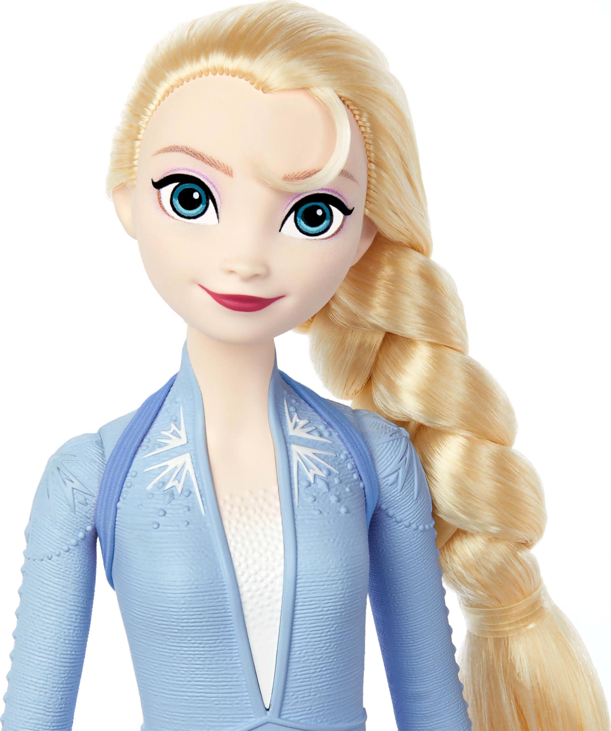 Mattel Mattel Disney Frozen Toys, Elsa Singing Adventure Fashion Doll in Signature Clothing, Sings Into the Unknown from Disney's Frozen 2 Movie