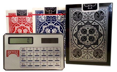 Bicycle Bicycle Tally Ho 1 Red, 1 Blue, Viper Fan/Circle Back Decks with Pocket Calculator