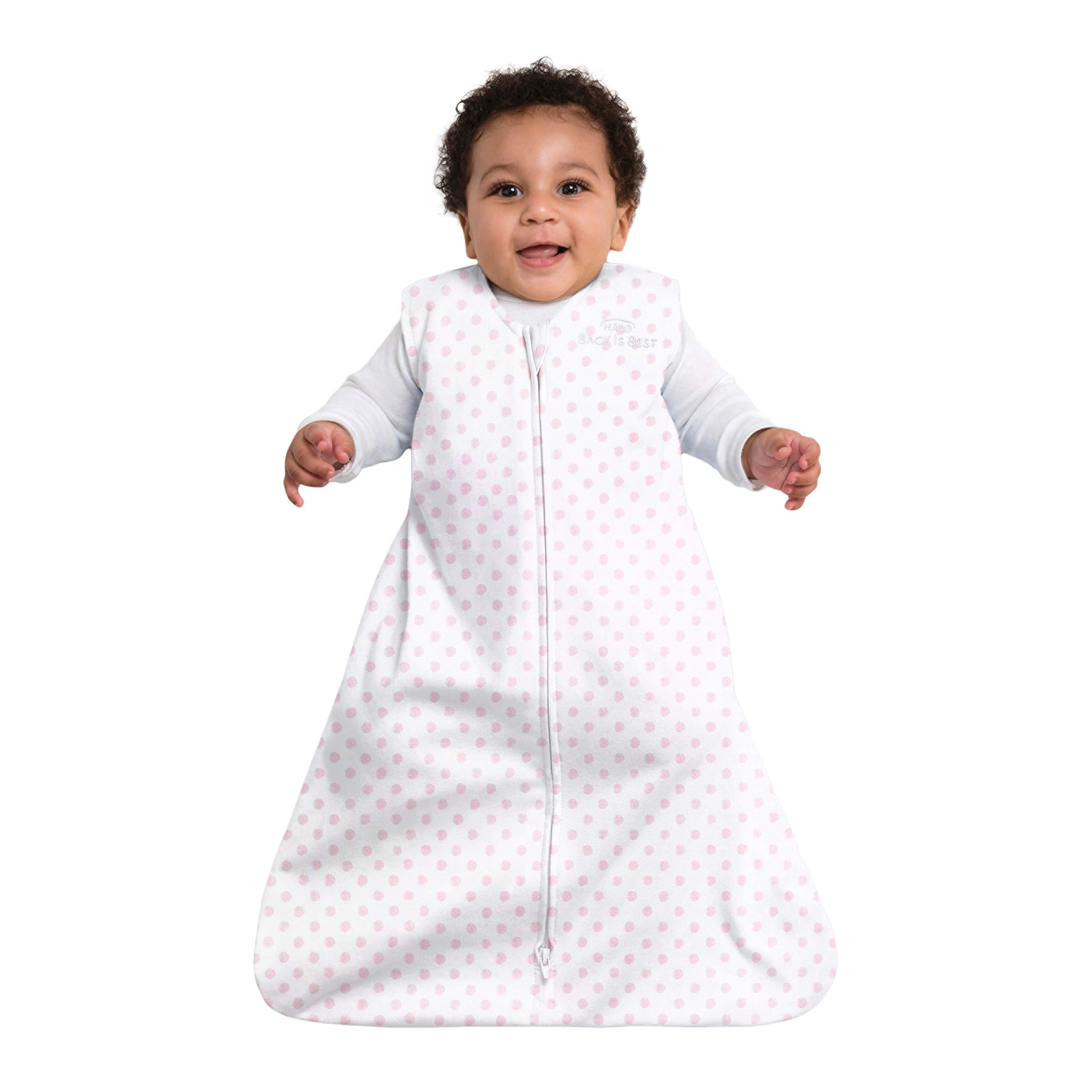 HALO HALO Sleepsack Swaddle 3-6 Months and Wearable Blanket 6-12 Months 100% Organic Cotton 2-Piece Gift Set with Box, TOG 1.5, Strawberry