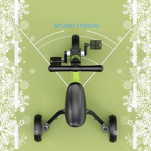 XJD XJD 5 in 1 Toddler Bike, Tricycle for Toddlers 1-3 with Adjustable Seat Height, Removable Pedals, Ideal Balance Bike Birthday Gifts and Toys for Boys and Girls (Green)