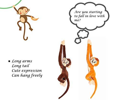 zhidiloveyou zhidiloveyou Hanging Stuffed Animals of Monkey for Kids and Adults (27inches)
