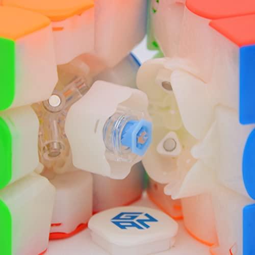 Bukefuno Bukefuno GAN 11 M Pro 3x3 Magnetic Speed Magic Cube stickerless GAN11M Pro 3x3x3 Puzzle Magic Cube(GAN11 M Pro Primary Color Kernel Version)