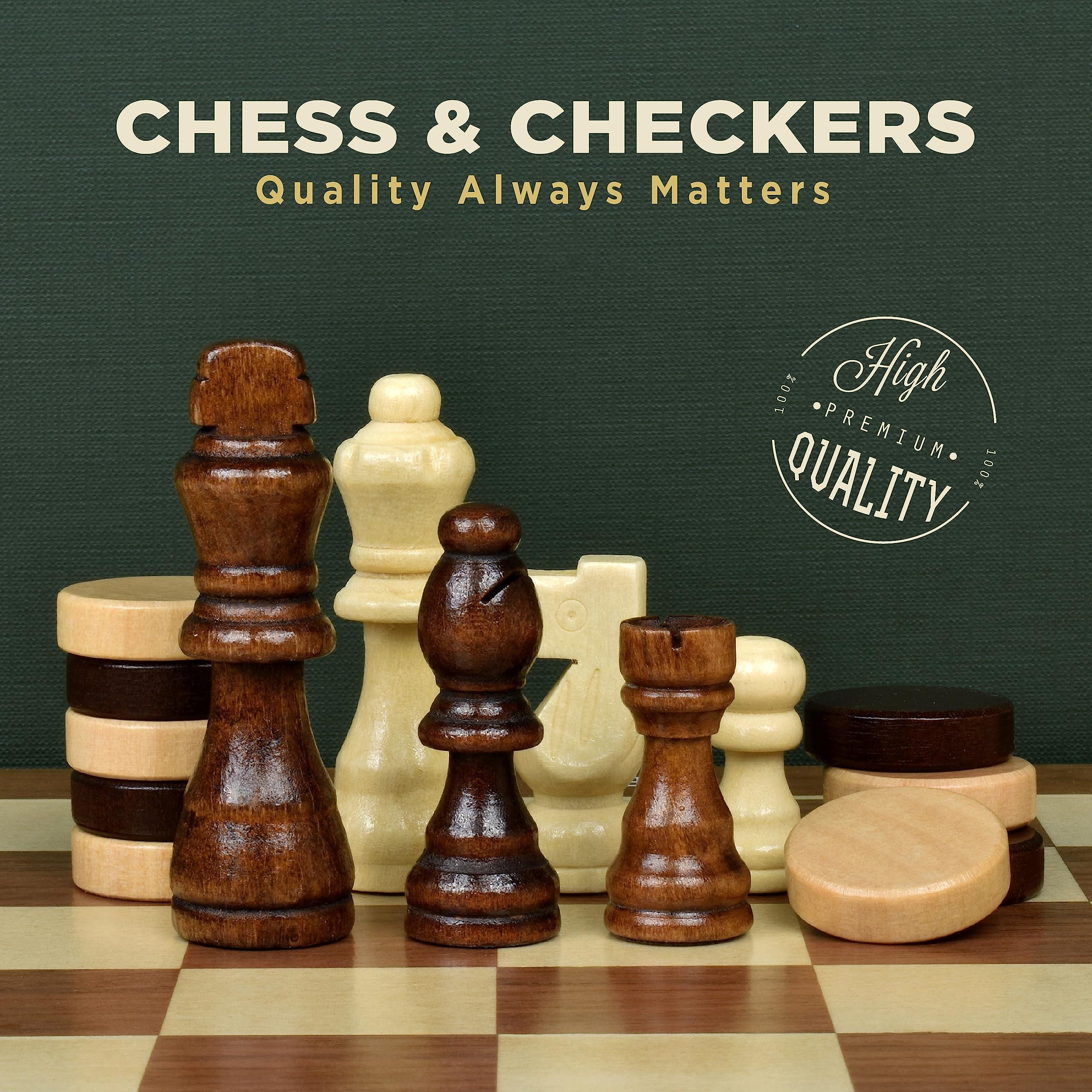 Queensell Queensell Dominoes Double 15 + Chess Set