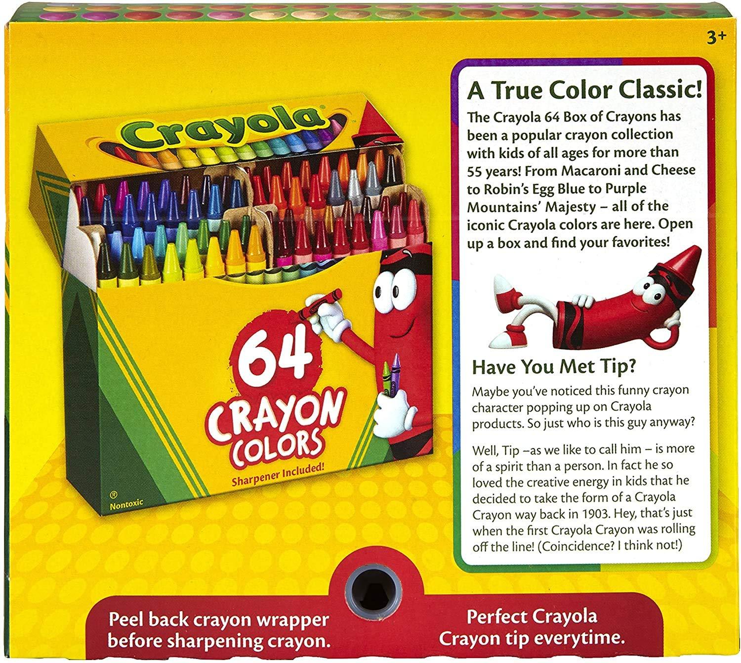 Crayola 64-Pack Crayons with Sharpener
