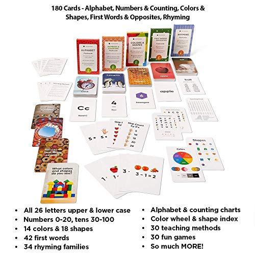 Think Tank Scholar Think Tank Scholar Preschool & Early Math Learning Bundle | Alphabet, Numbers & Counting, Colors & Shapes, First Words and & Opposites, Rhyming | Addition and Subtraction (All Facts Color Coded)