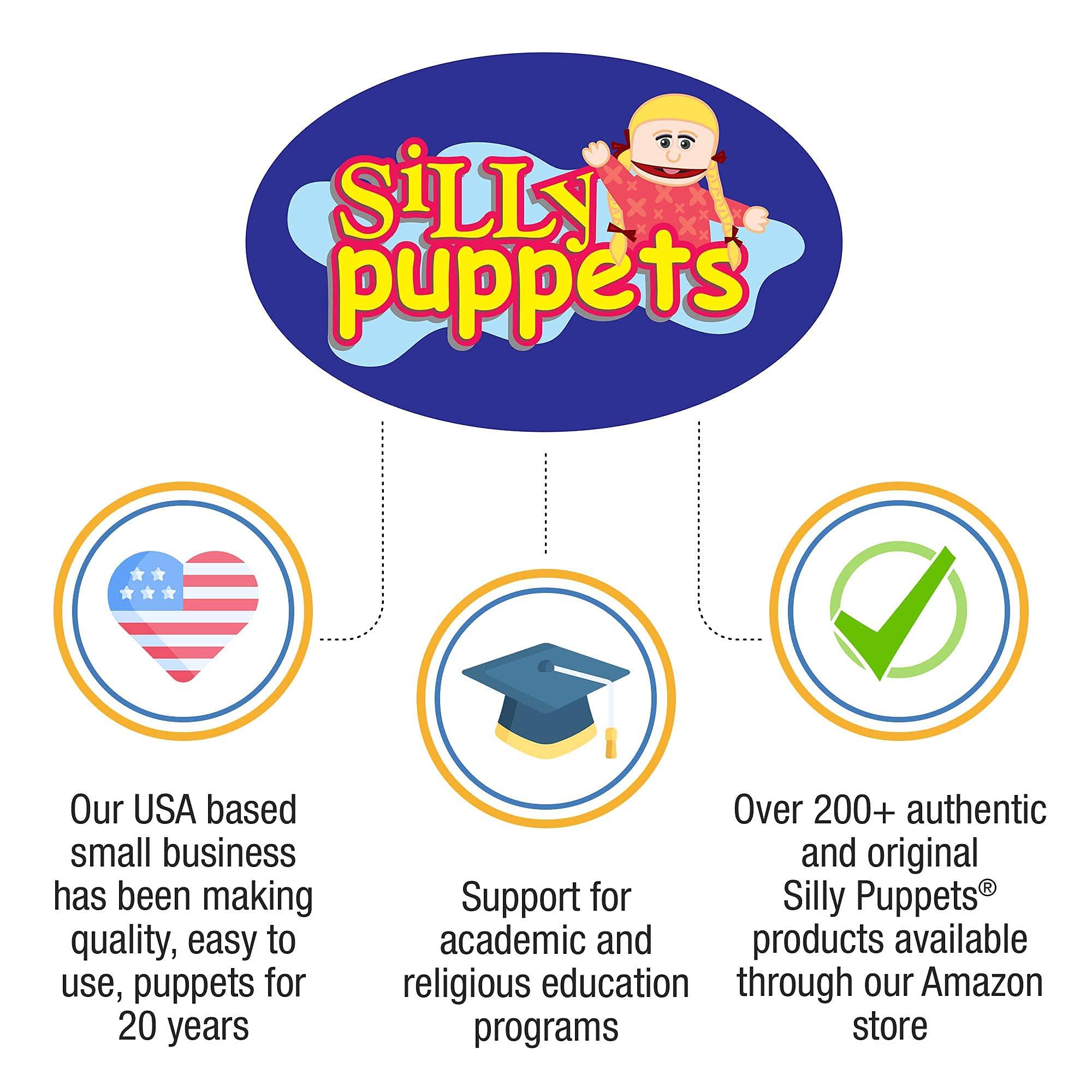 Silly Puppets 14\" Tommy, Peach Boy, Hand Puppet, White