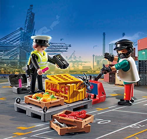 Playmobil Playmobil 70775 City Action Cargo Customs Check, Fun Imaginative Role-Play, PlaySets Suitable for Children Ages 4+