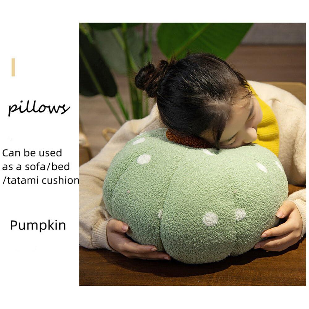 FAVICOVID FAVICOVID Pumpkin Throw Pillow Wave Point Pumpkin Stuffed Toys Soft and Fluffy Halloween Pumpkin Pillows,3 Pcs