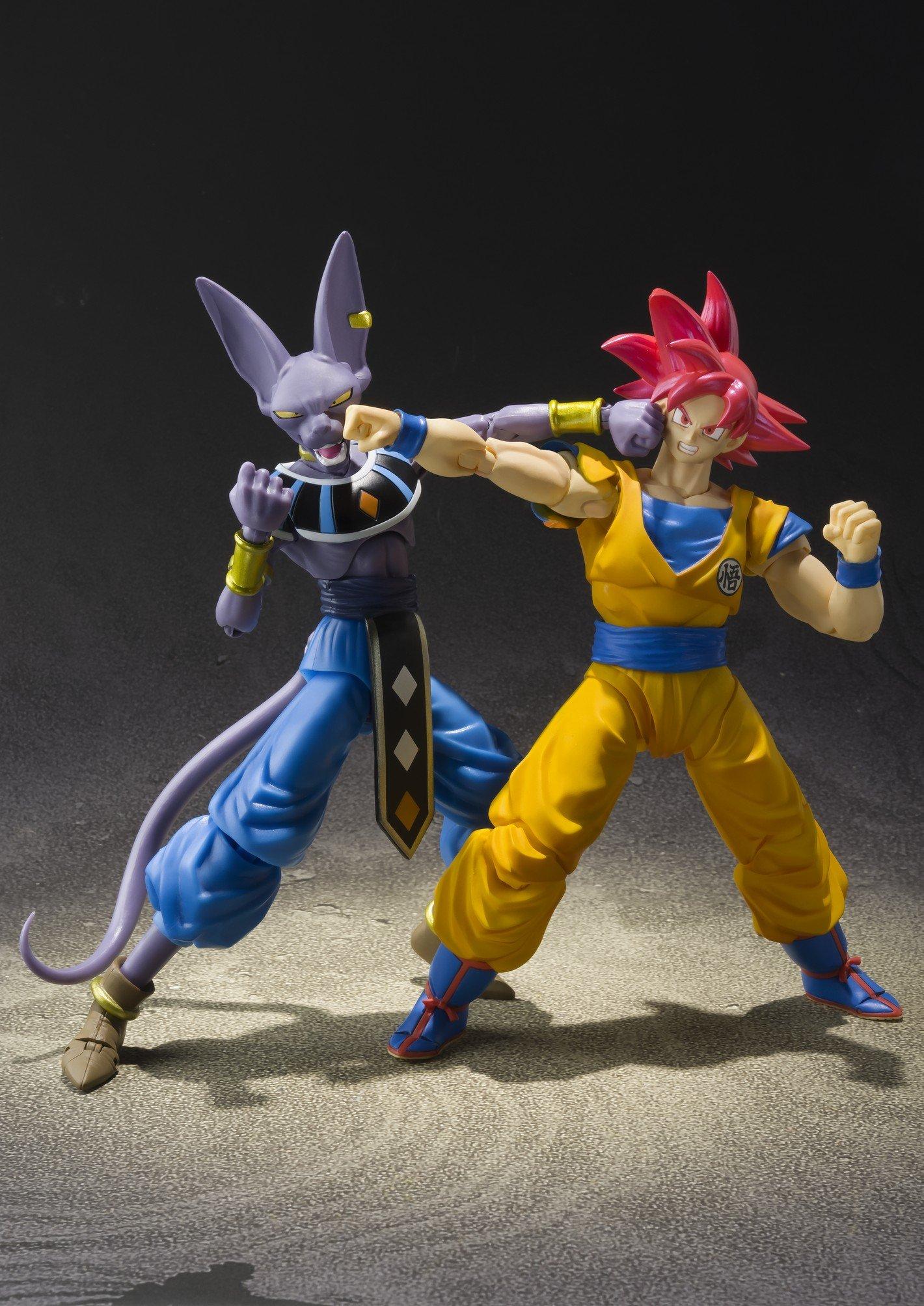 TAMASHII NATIONS Bandai Tamashii Nations S.H. Figuarts Super Saiyan God Son Goku "Dragon Ball Super" Action Figure
