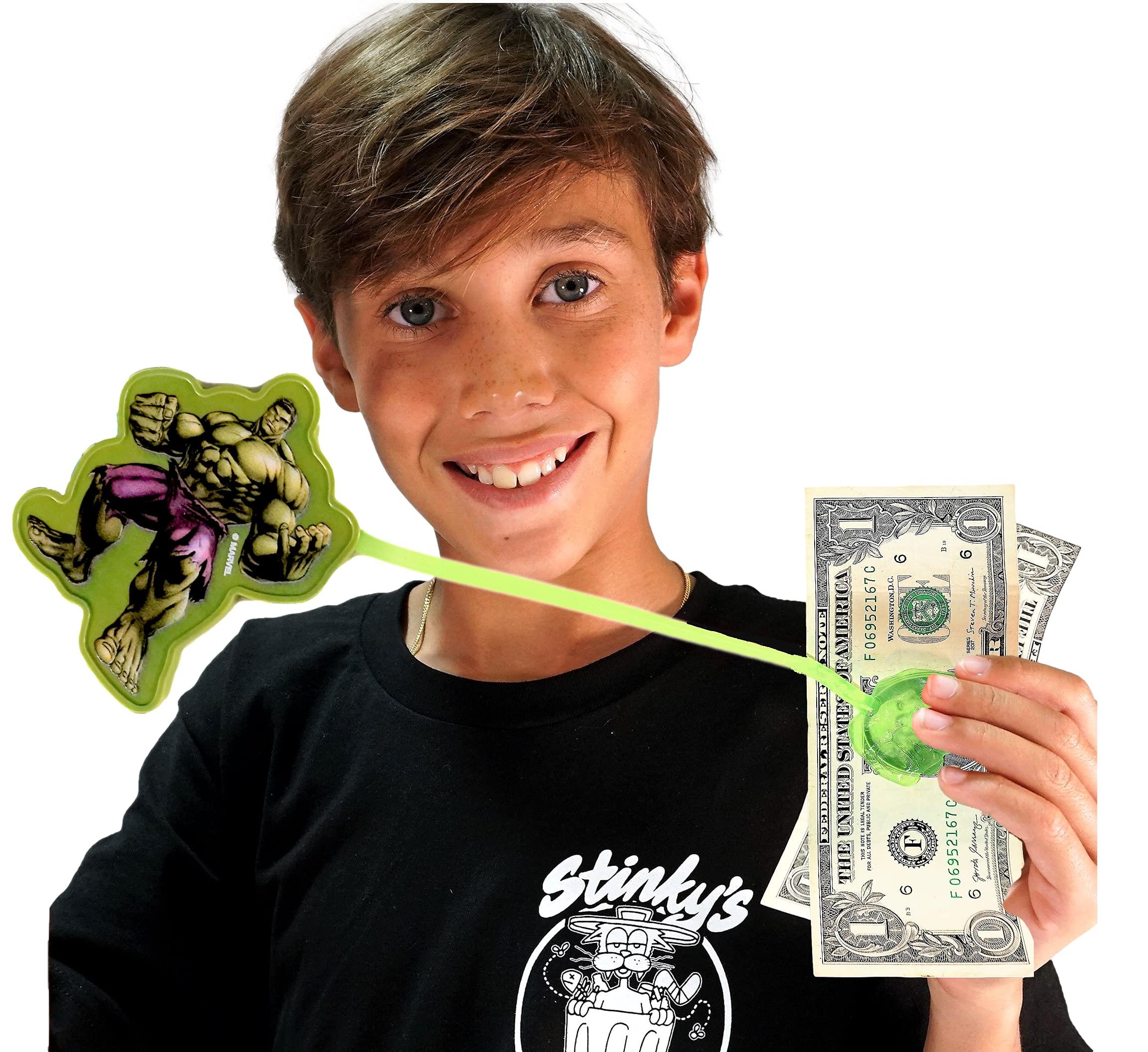 JA-RU JA-RU Marvel Hulk Sticky Hands Stretchy Toys (8 Hulk Packs) Superheroes Stretchy Snap Hands Birthday Supplies for Kids, Pinata Filler, Stocking Stuffers in Bulk B-6809-8