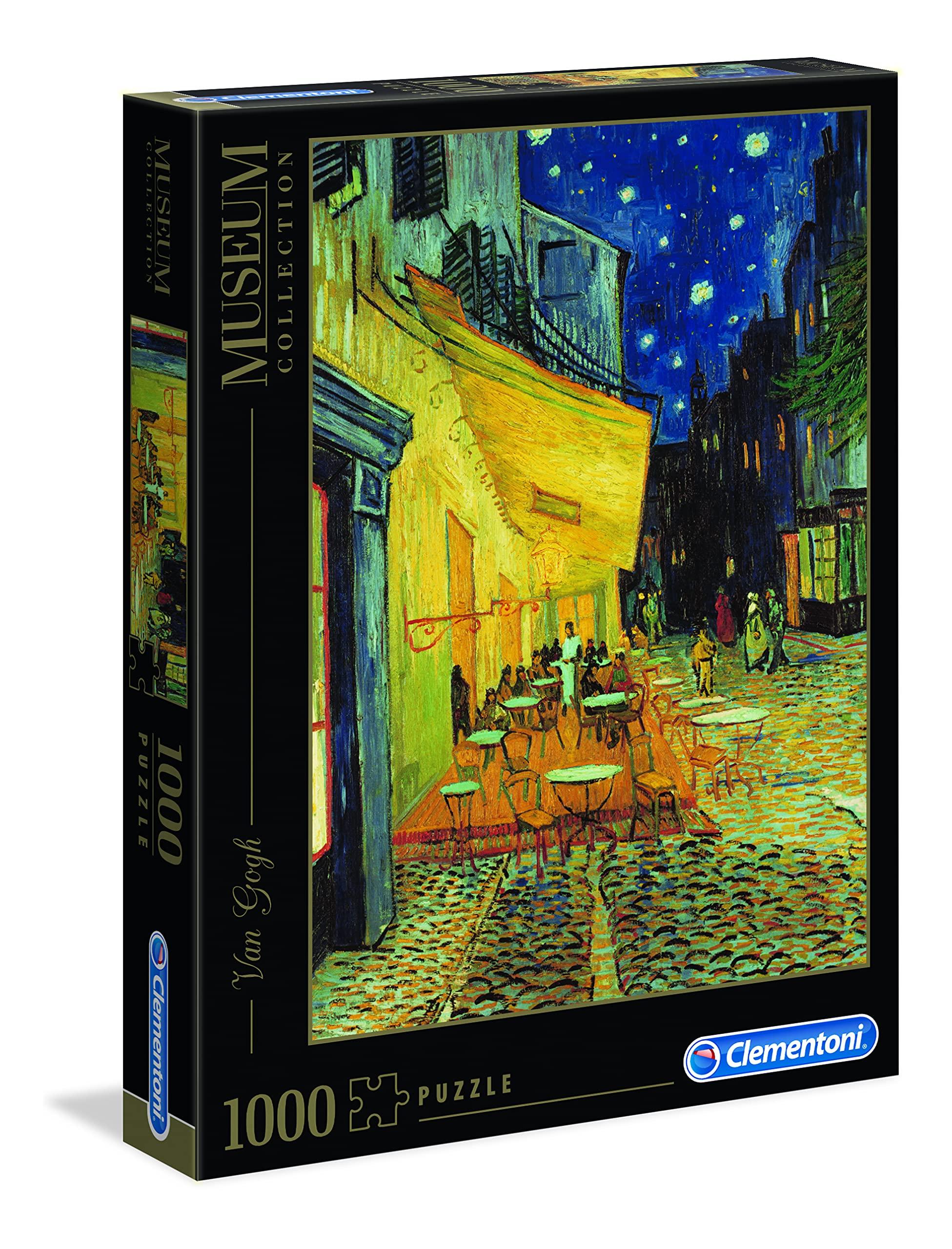 Clementoni Van Gogh Cafe Terrace At Night - Quality Jigsaw Puzzles 1000 Pieces for Adults