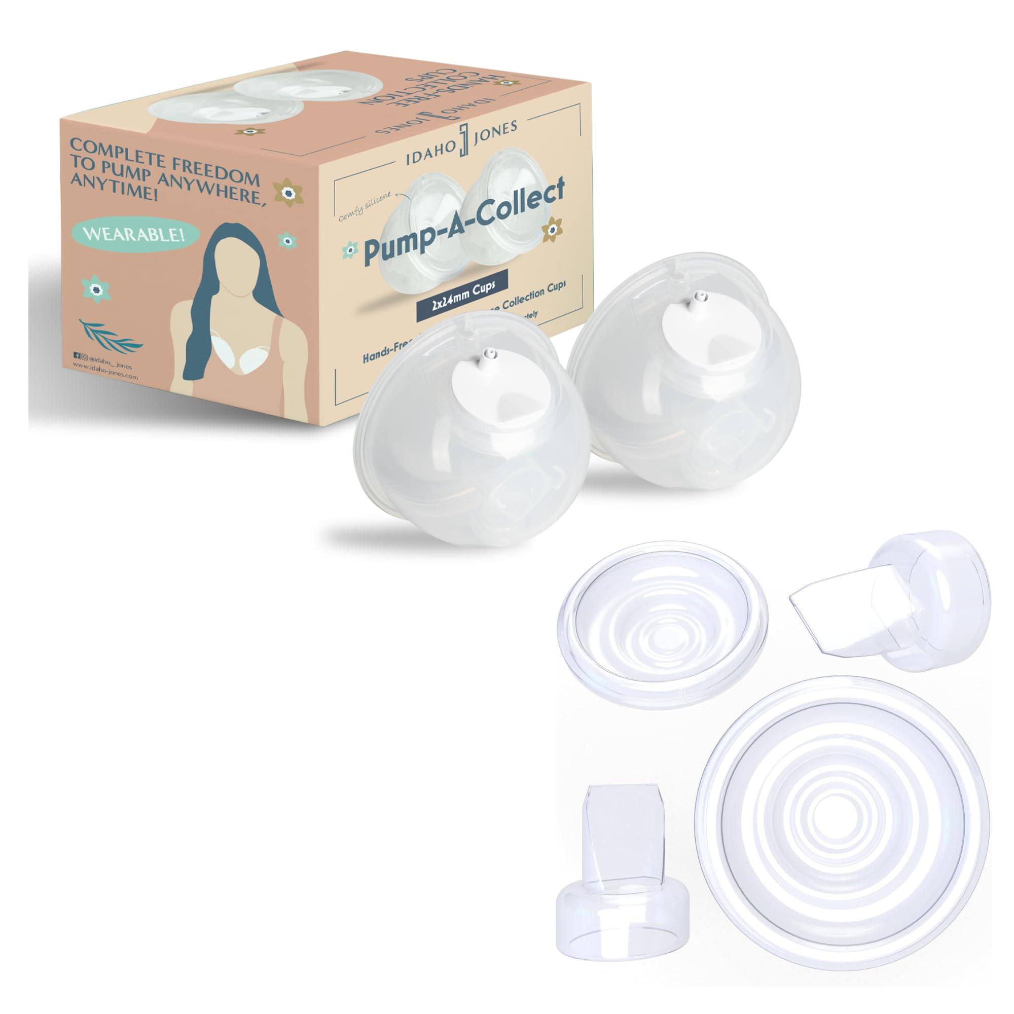 IDAHO JONES Idaho Jones Breast Milk Collection Cups & Replacement Parts Bundle - Ultimate Pumping Convenience for Nursing Moms
