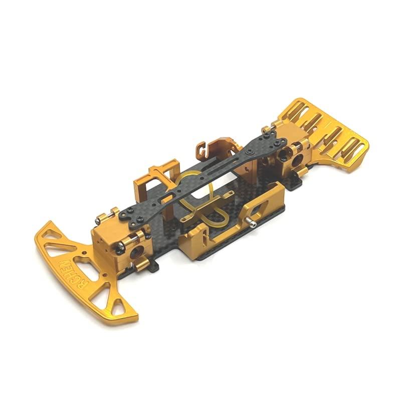 BrewJa BrewJa Metal Upgrade Modified Frame Wheelbase 98mm-102mm for WLtoys 1/28 284131 K969 K979 K989 K999 RC Car Parts (Color : Yellow)