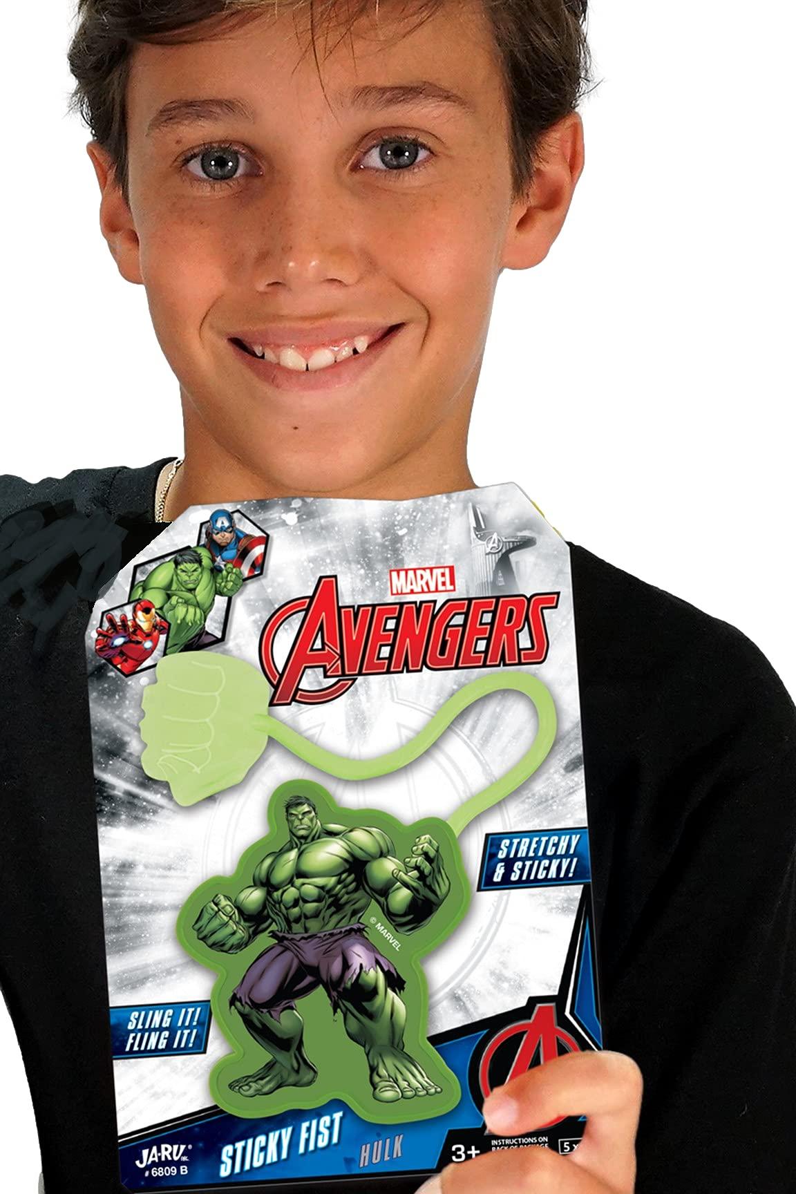 JA-RU JA-RU Marvel Hulk Sticky Hands Stretchy Toys (8 Hulk Packs) Superheroes Stretchy Snap Hands Birthday Supplies for Kids, Pinata Filler, Stocking Stuffers in Bulk B-6809-8