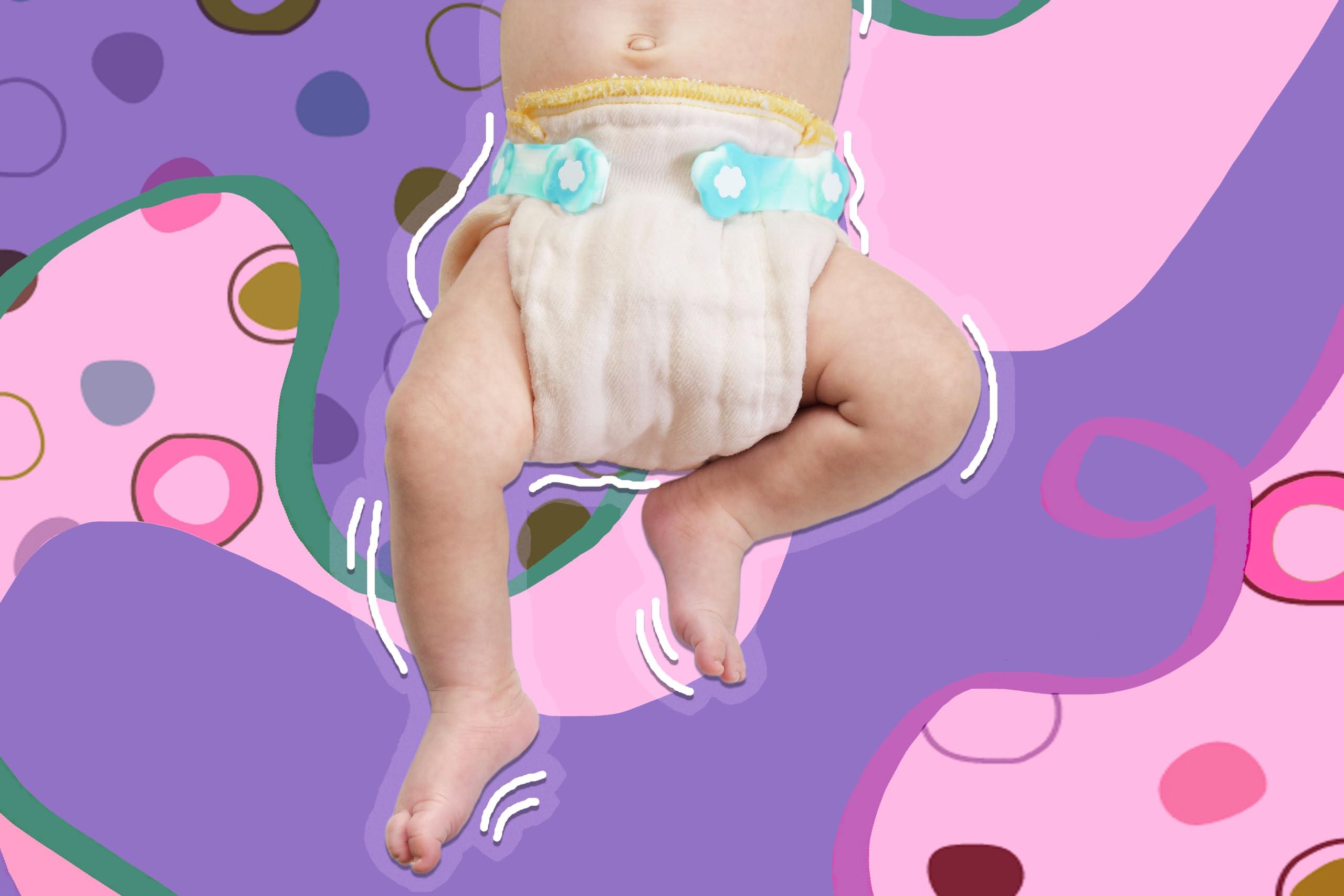 OsoCozy Unbleached Prefold Cloth Diapers by OsoCozy 100% Cotton, Durable, Soft, Absorbent, Sustainable & Economical - 9.5"x13", Fits 4-10 Lbs. - (Preemie 2x6x2)