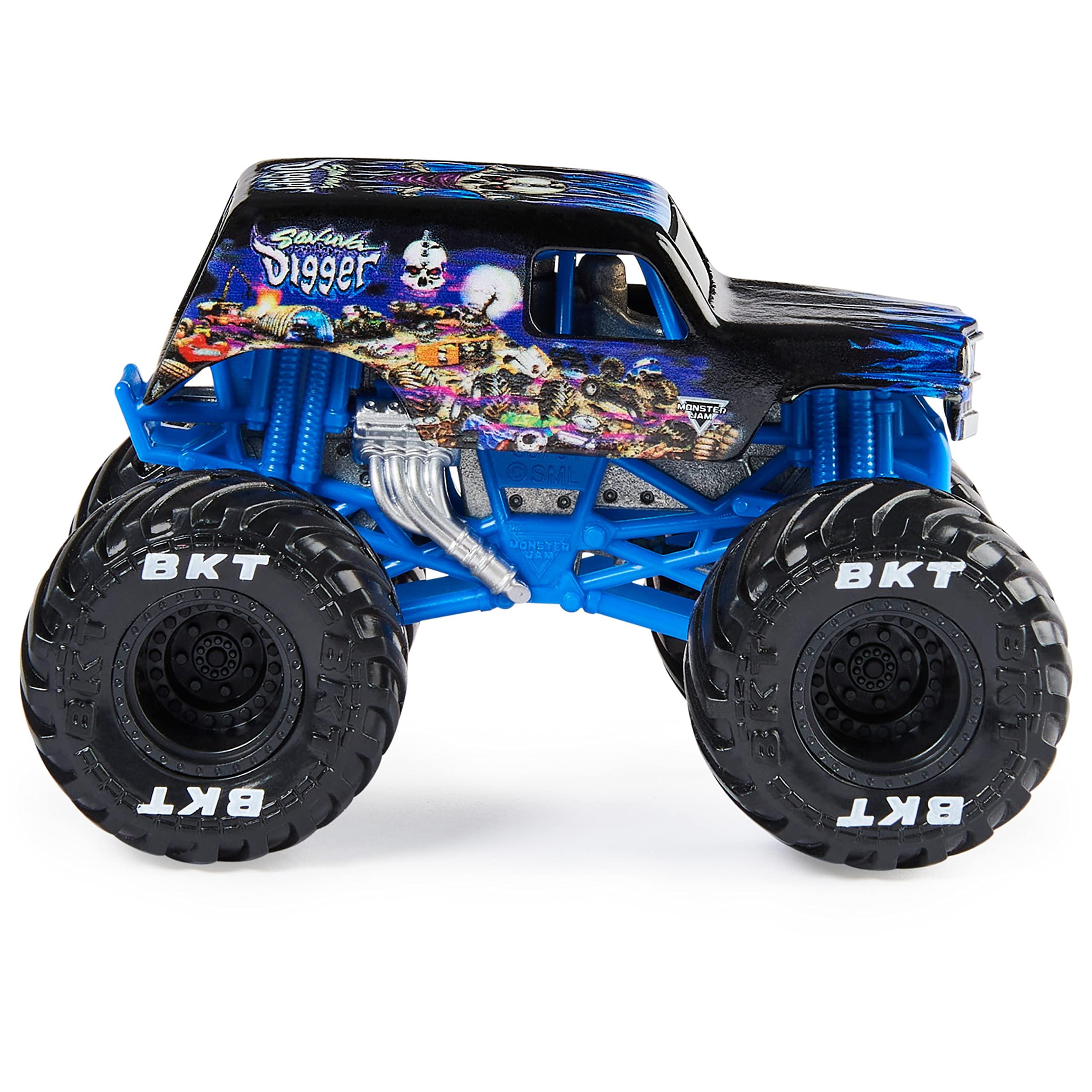 Monster Jam Monster Jam, Official Son-uva Digger Monster Truck, Die-Cast Vehicle, True Heavy Metal Series, 1:64 Scale, Kids Toys for Boys Ages 3 and up