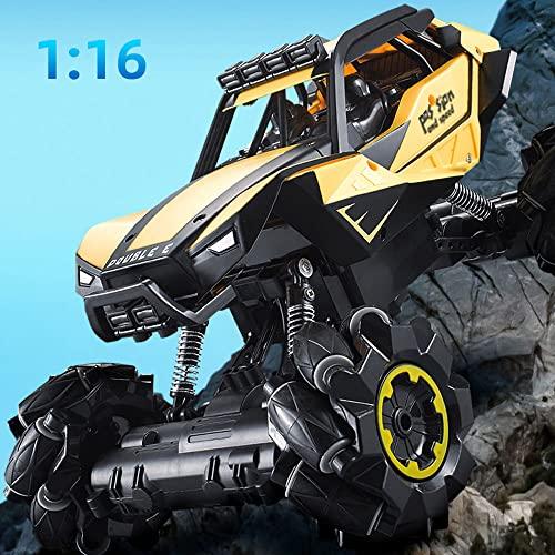 KAIKEA KAIKEA 1/16 Scale Lateral Drift RC Stunt Car, 2.4G High-Speed 4WD Off-Road Climbing RC Truck with Dual Motors, 360 Rotation All-Terrain Toys Vehicles