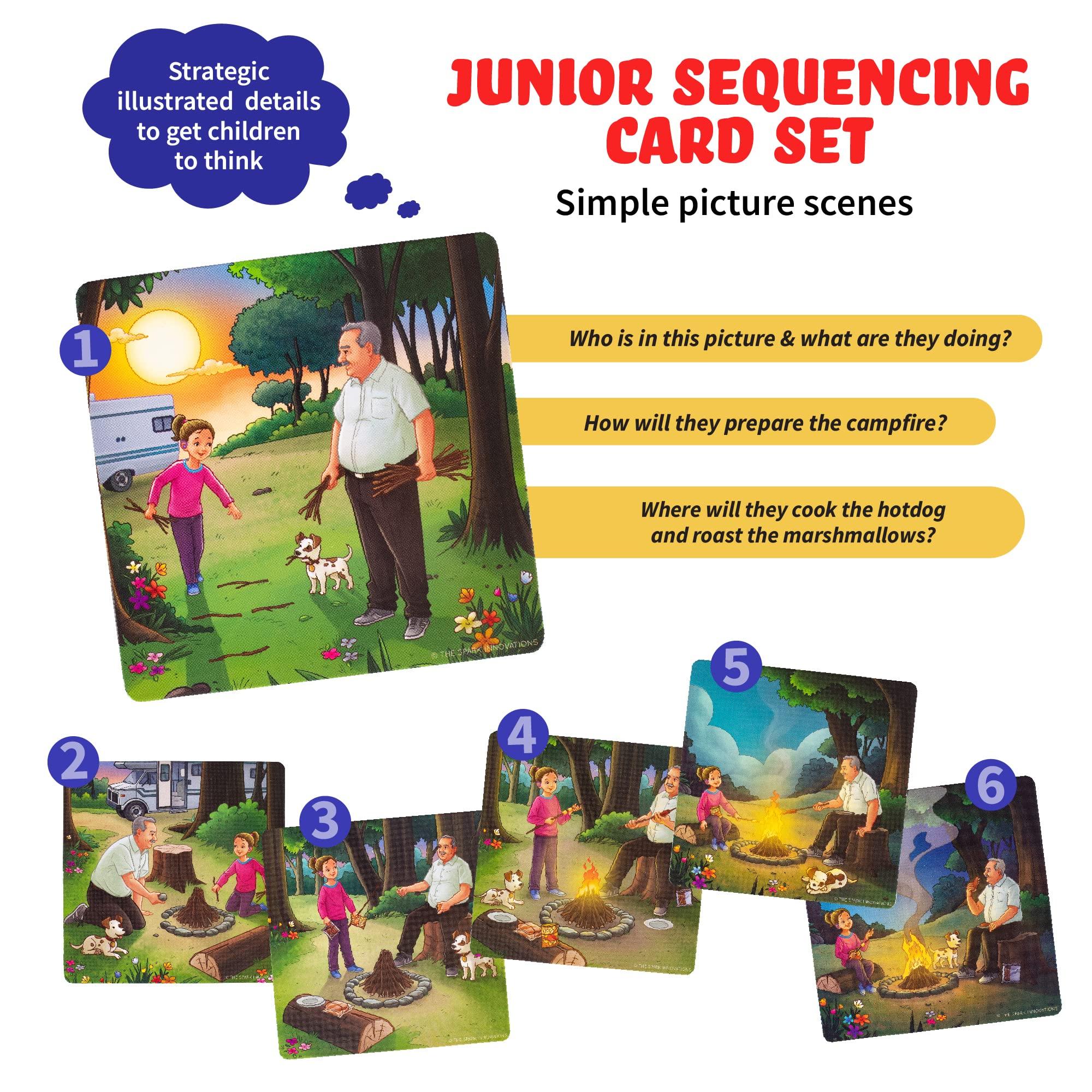 SPARK INNOVATIONS SPARK INNOVATIONS Sequencing Cards Bundle (3), Storytelling Cards, Higher and Lower Level Boxes, Speech Therapy Games, Learning Toys, Speech Therapy Games Bundle