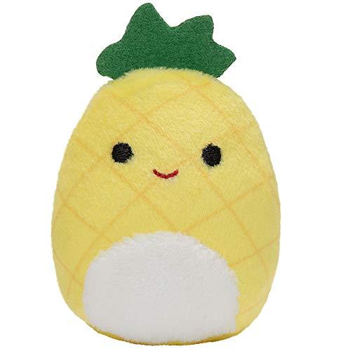 Squishville Squishville by Squishmallows Mini Plush Fruit Squad, Six 2" Soft Minimallow Plush, Irresistibly Colorful Fruits, Mini Peach, Pineapple, and Watermelon