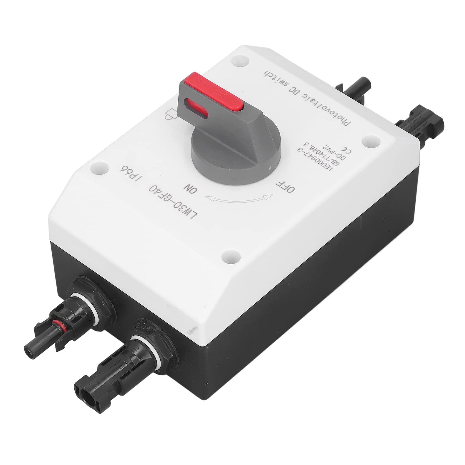 FFIME DC Isolator Solar Switch, PV DC Switch Easy Installation 1200V 32A 4P Insulated IP66 Waterproof for Boat