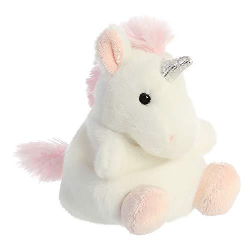 Aurora World Aurora Adorable Palm Pals Sassy Unicorn Stuffed Animal - Pocket-Sized Play - Collectable Fun - White 5 Inches