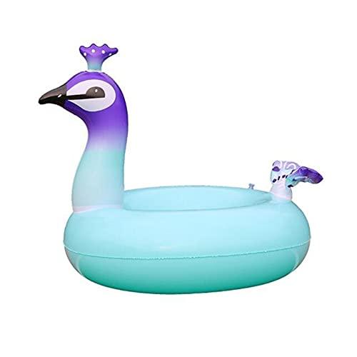 TYHCH TYHCH Peacock Inflatable Swimming Circle Ring Party Inflatable Pool Float Party Toy Water Sport Swim Rings (Pool Rafts) (Color : 120CM)