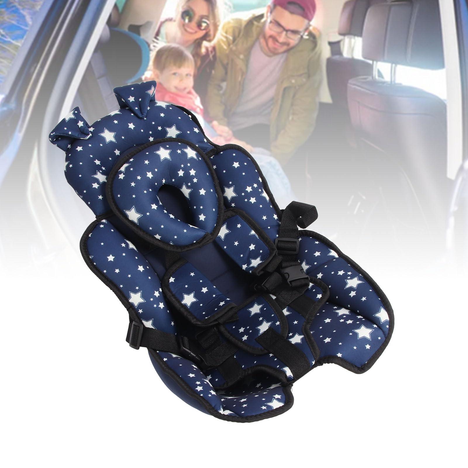 Fockety Infant Car Seat Insert, 2 in 1 Extra Soft Baby Car Seat Cushion, Breathable Car Seat Head Support, Car Seat Head and Body Support for Newborn, for Carseat, Strollers, Bouncer