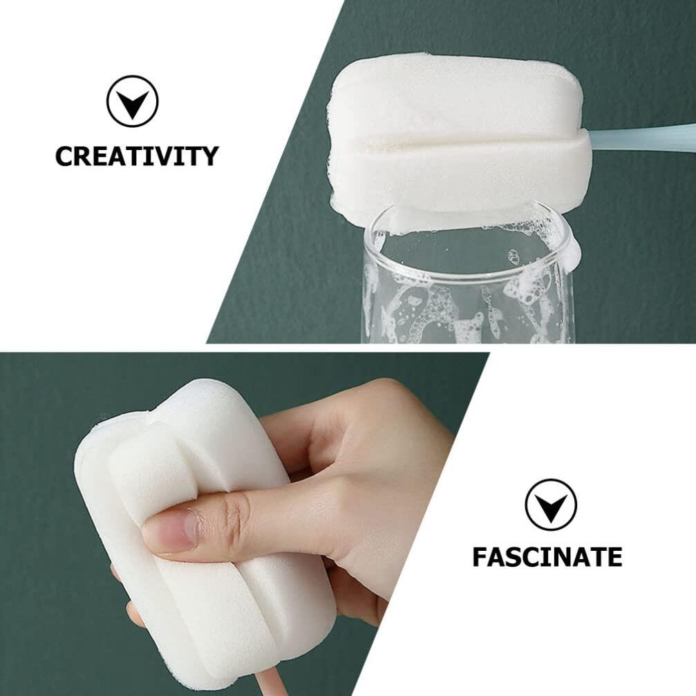 Healifty 2pcs Bottle Cleaning Brush Cup Cleaning Brush Milk Bottle Cleaner Household Bottle Brush Portable Cup Cleaner Bottle Washing Supplies Water Bottle Cleaner Baby Bottle Cleaner