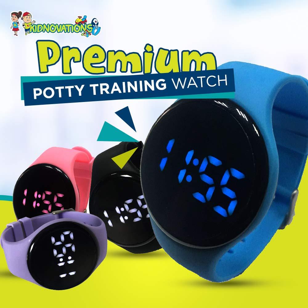 Kidnovations Kidnovations Premium Potty Training Watch - Toilet Training Timer - Rechargeable Water Resistant Digital Watch Reminder to Go Potty Vibrates and Plays Music Keeps Your Child Entertained at Potty Time