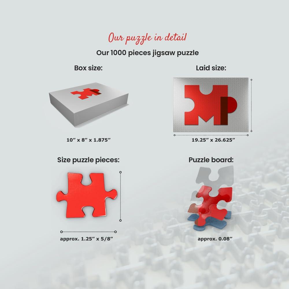 MyPuzzle.com MyPuzzle: Custom Photo Puzzle - Personalized Jigsaw Puzzle Made from Your Own Picture, Ideal Gift for Birthdays, Mother\'s Day, Valentine\'s Day & Weddings - 1000 Pieces (Landscape/Horizontal)
