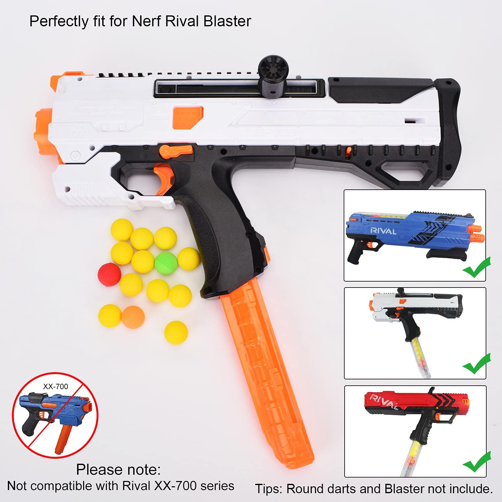 OIMIO OIMIO 12-Round Magazine, 4 Pack Round Magazines Bullet Clips for Nerf Rival (Orange)