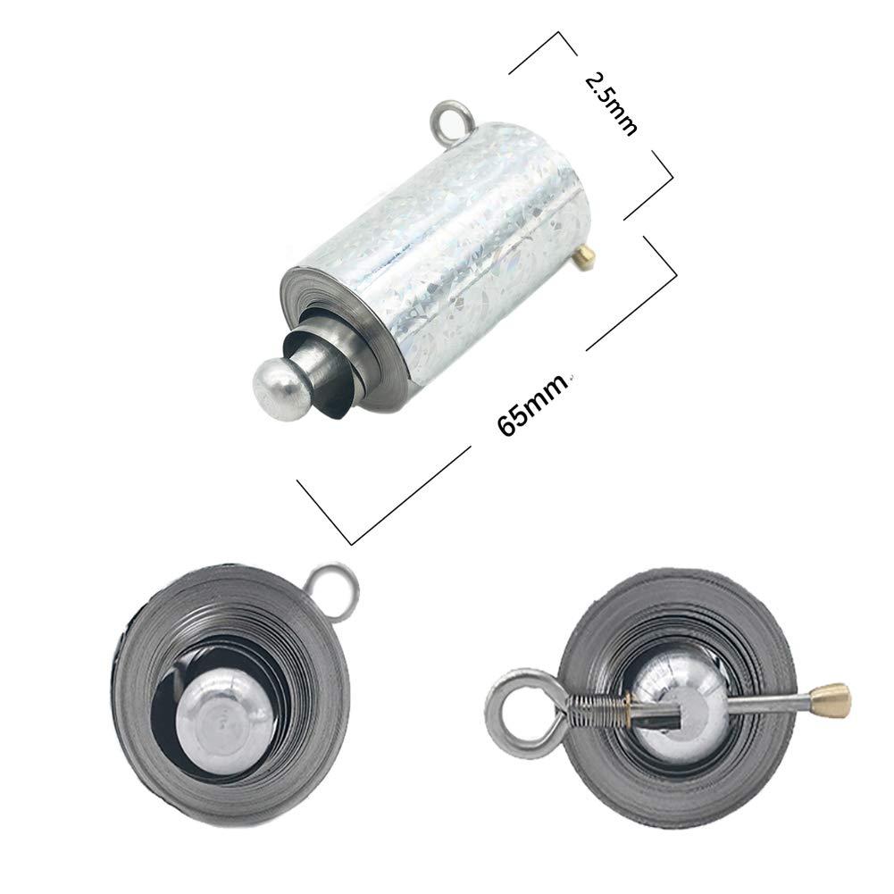 Kensally Kensally Xfunjoy 43.30"/110cm Silver Magic Appearing Cane Magic Staff with Free Gloves and Video Turorial for Professional Magician Stage Street Magic Performance