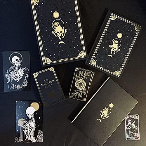 Novelstuffs Novelstuffs The Marigold Tarot Box Set - 78 Gold Gilded Edition Decks, Guidebook and Foil-Stamped Journal - Great Gift for Witch and Tarot Lover