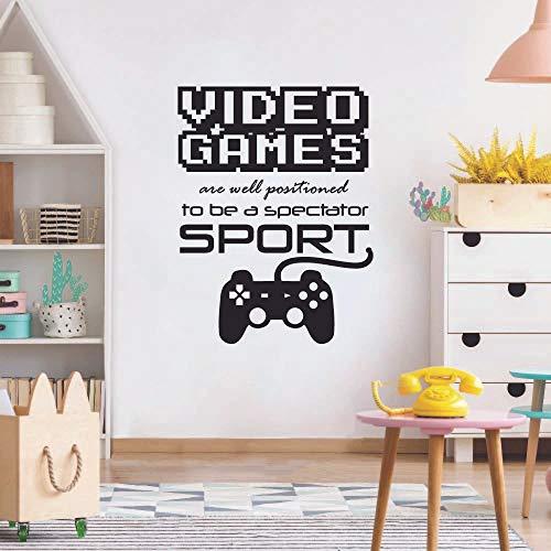 All Things Valuable Spectator Sport Quote Video Game Games Gamers Quotes Wall Sticker Art Decal for Girls Boys Room Bedroom Nursery Kindergarten Fun Home Decor Stickers Wall Art Vinyl Decoration Size (30x27 inch)