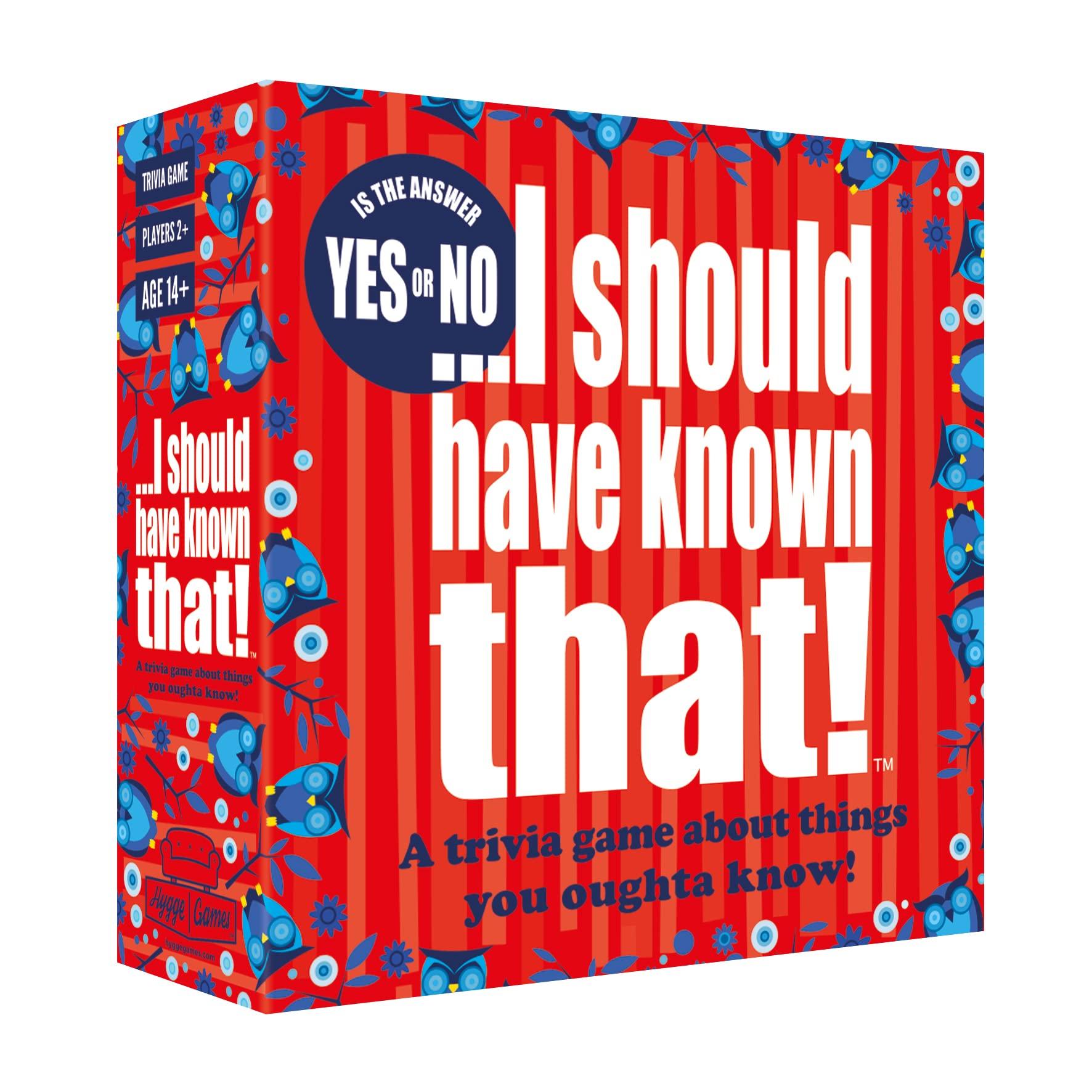 Hygge Games I Should Have Known That Trivia Game Yes or No Edition by Hygge Games, Red, Box Size 5.7 x 5.7 x 1.8 inches (21224)