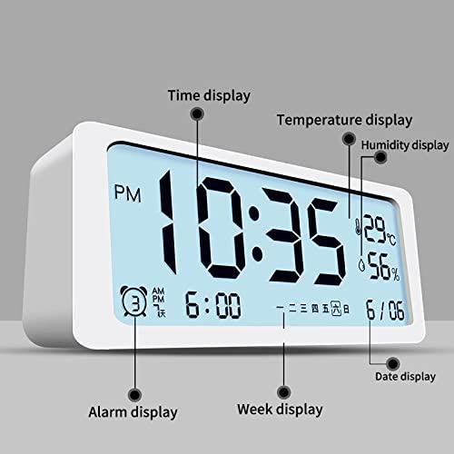 HOTIPS HOTIPS Sleep Training Clock for Toddlers, Multifunctional Children's Sleep Trainer, Kid's Bedroom Baby Toddler Alarm Clock (Pink)