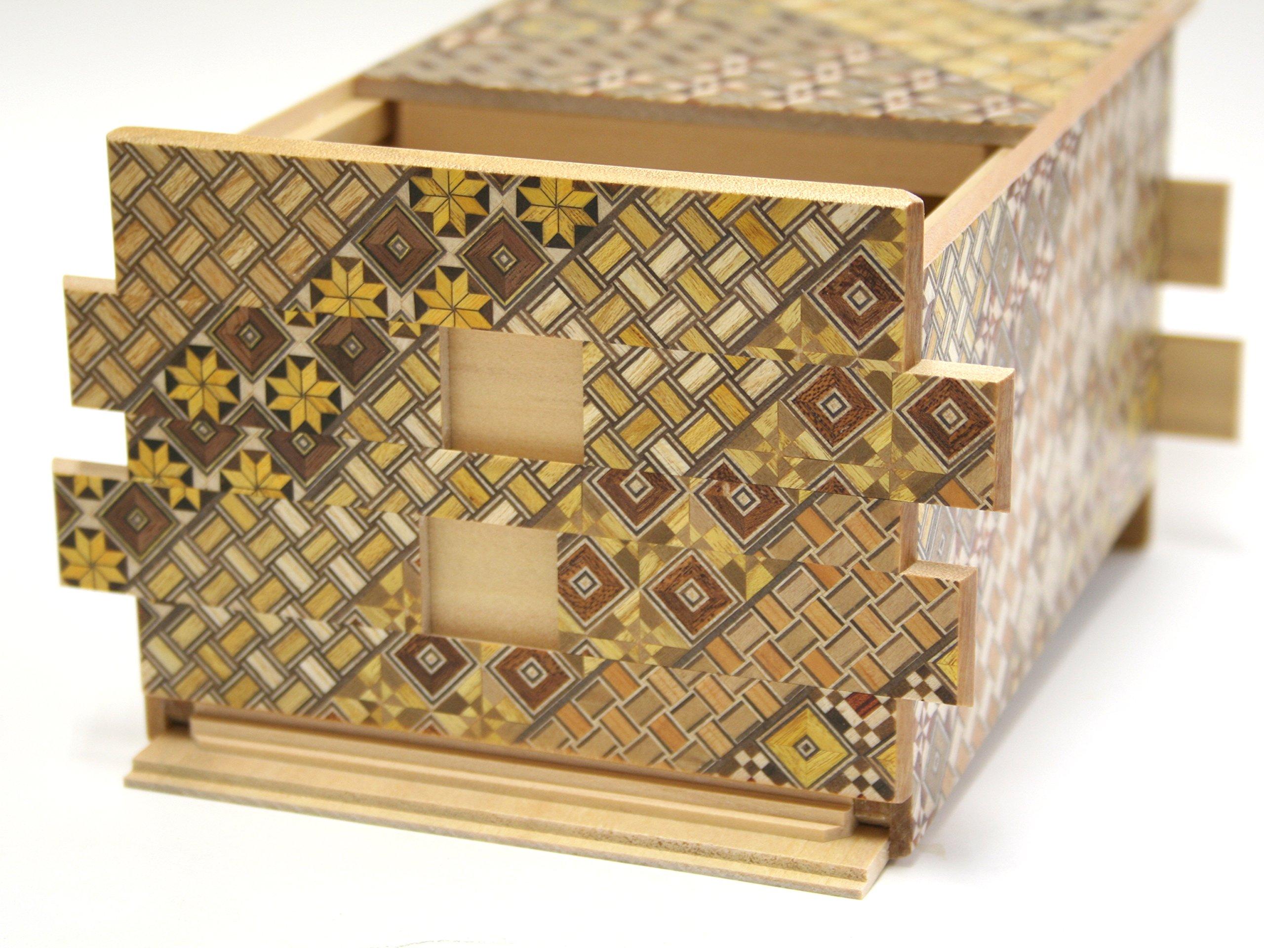 Hakone Maruyama Japanese Puzzle Box 54steps with Secret Compartment Koyosegi