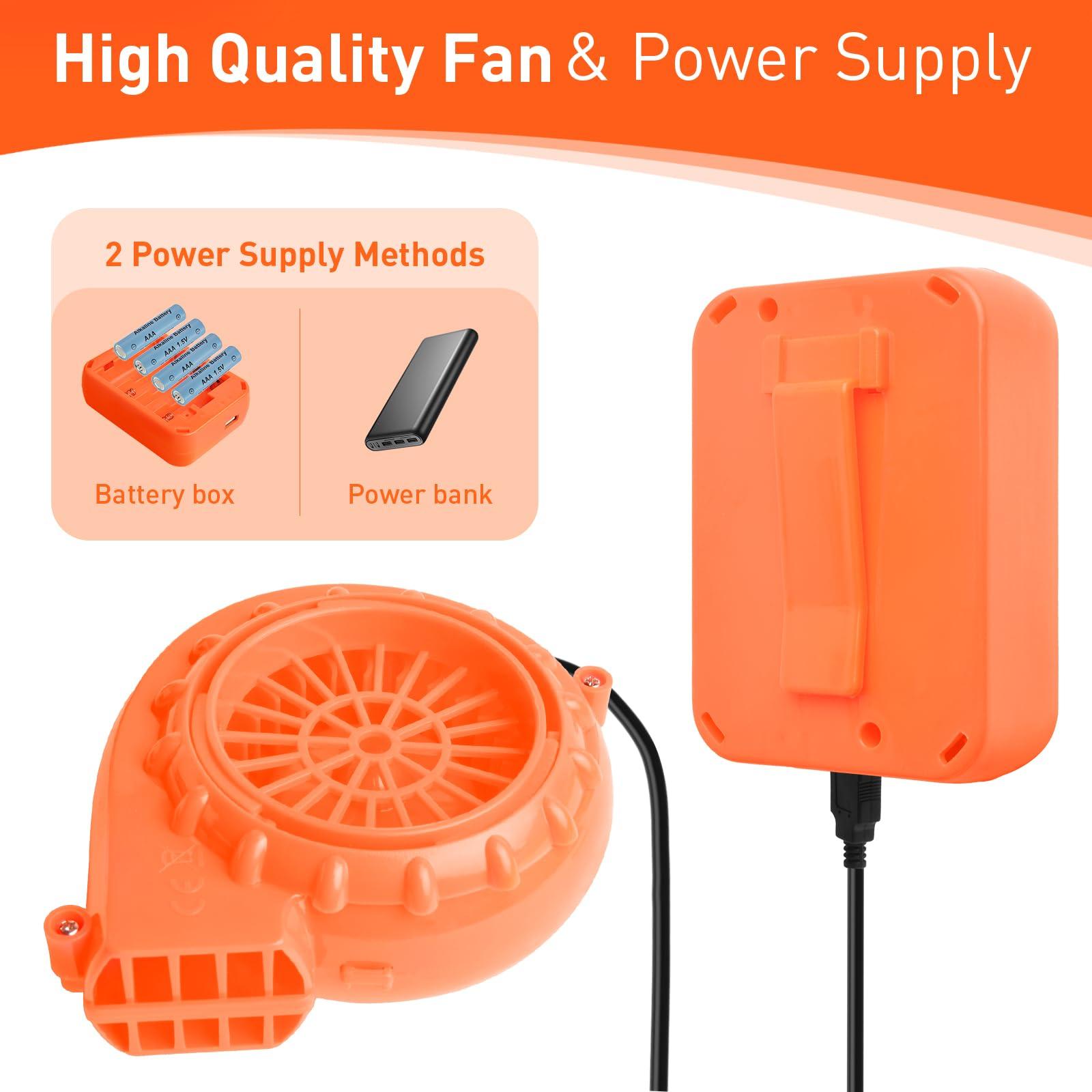 Bzeumk Inflatable Costume Fan Replacement, Dinosaur Pump Mini Blower Fan for Inflatable Costume Blow Up