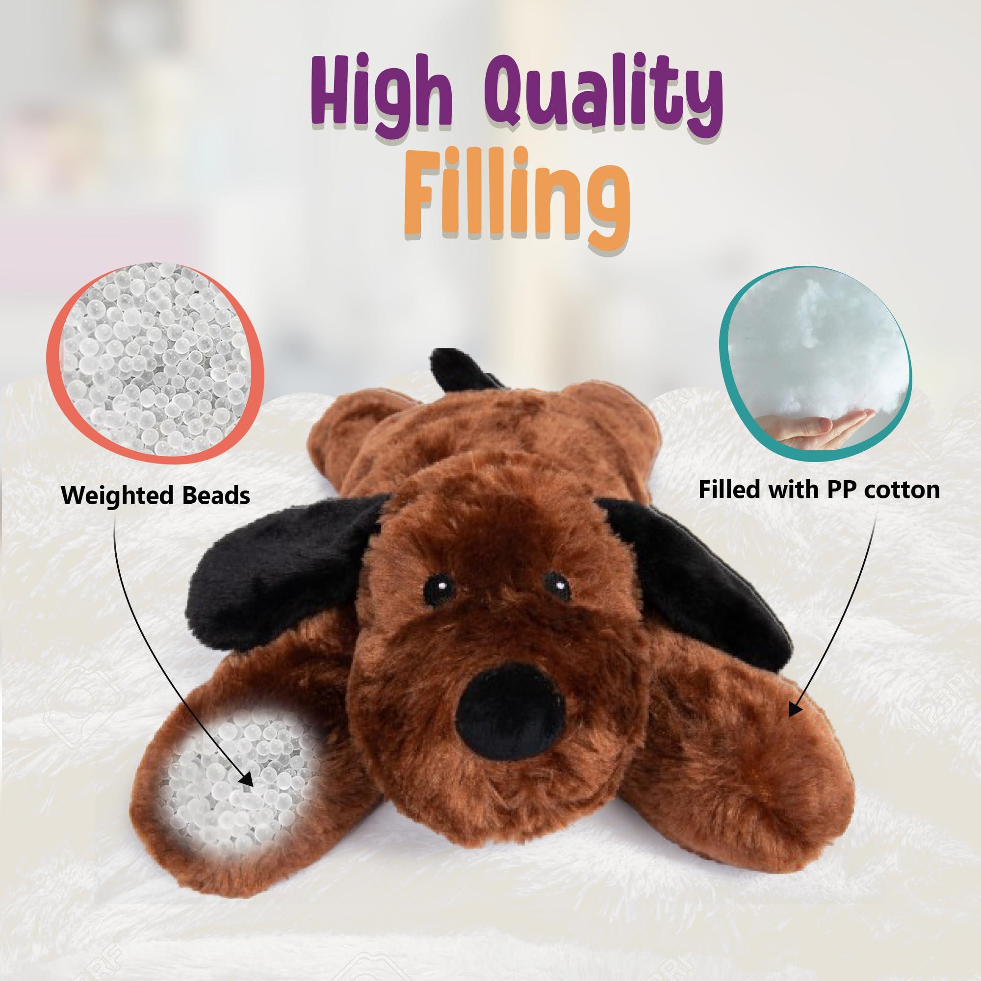 Cuddle Buds Cuddle Buds 5lbs Weighted Dog Stuffed Animal for Sensory Needs, 20\'\' Plush Dog, Weighted Stuffed Animals for Adults, Soft Plushie Toy