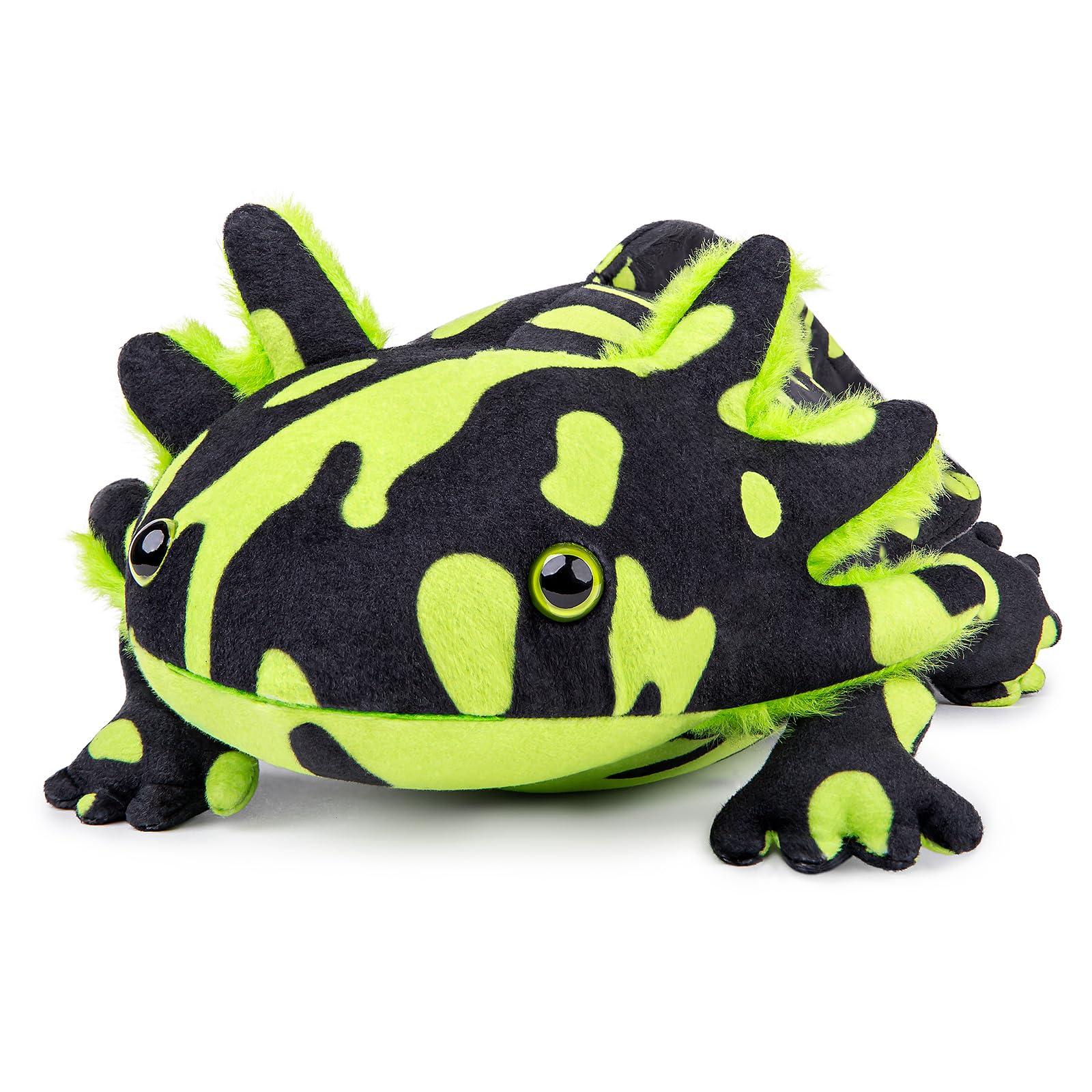 ZHONGXIN MADE ZHONGXIN MADE Axolotl Plush - Green Axolotl Stuffed Animal, Realistic 18" Cute Ambystoma Creepy Amphibians Plush Toys, Unique Plush Gift Collection for Kids