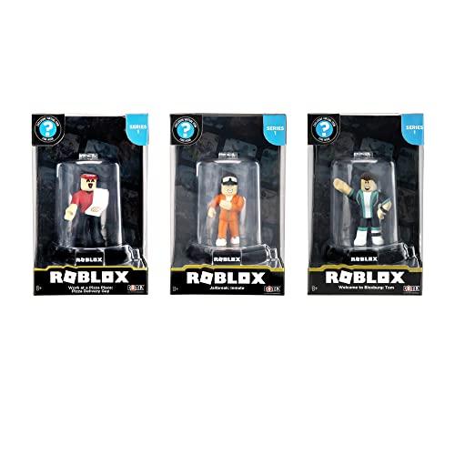 Roblox Roblox Action Collection - 15th Anniversary Domez Collectible Work at a Pizza Place: Pizza Delivery Guy, Welcome to Bloxburg: Tom, Jailbreak: Inmate 3-Pack [Includes 3 Exclusive Virtual Items]