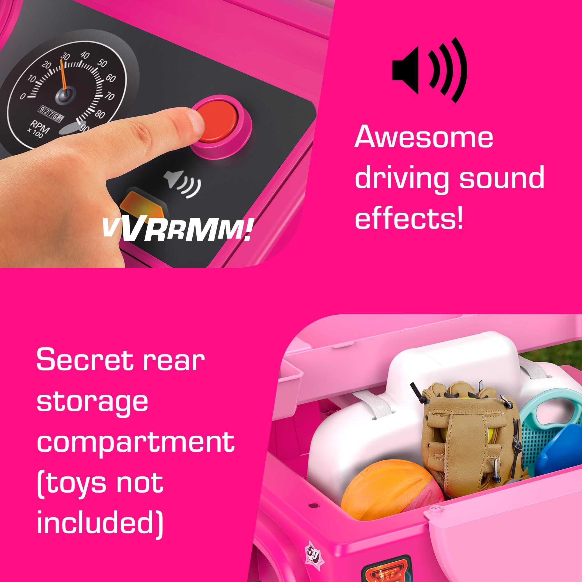 Power Wheels Power Wheels Barbie Jeep Wrangler Toddler Ride-On Toy with Driving Sounds, Multi-Terrain Traction, Seats 1, Ages 2+ Years (Amazon Exclusive)