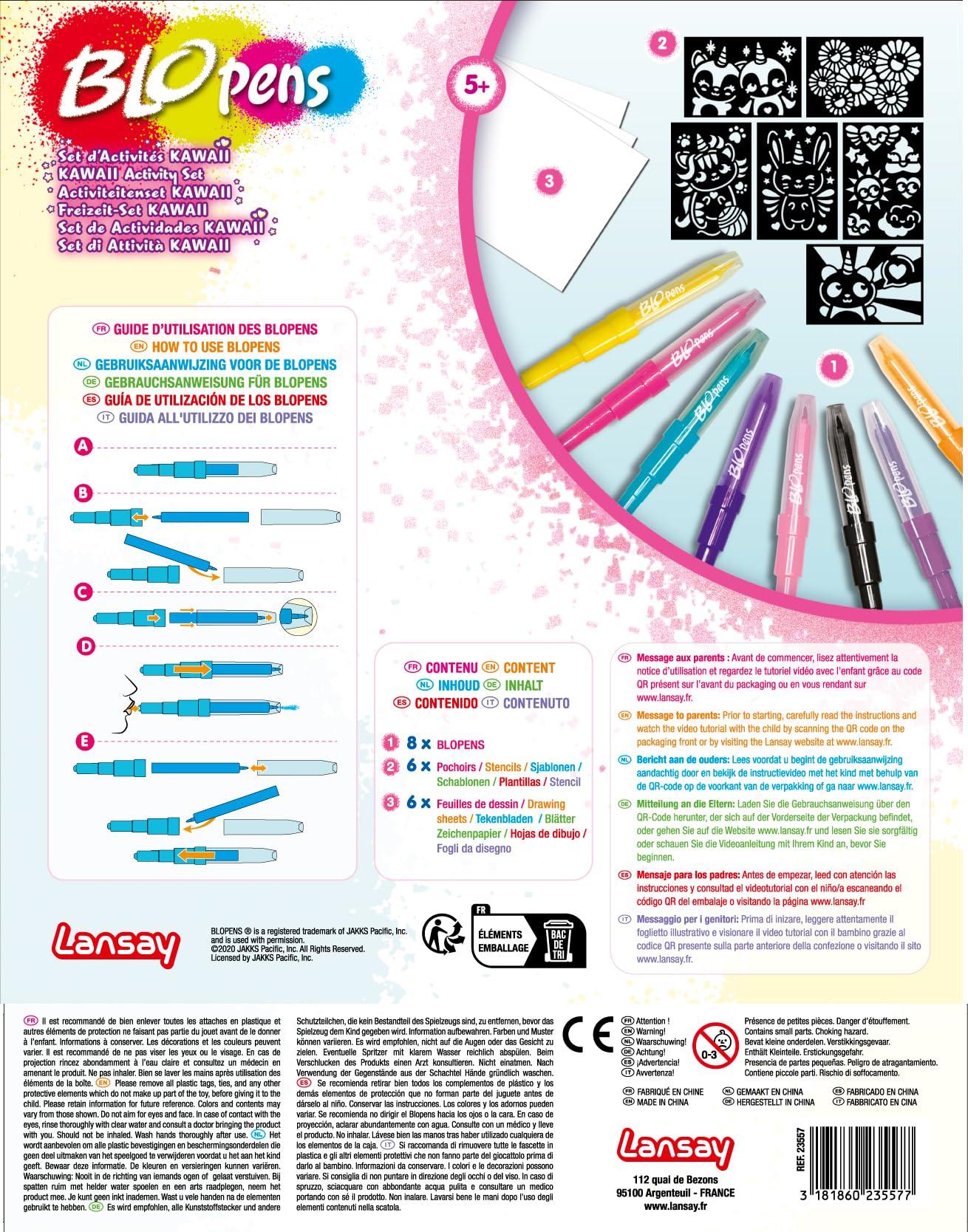 Lansay Lansay- Blopens Kawaii Activity Set, 23557