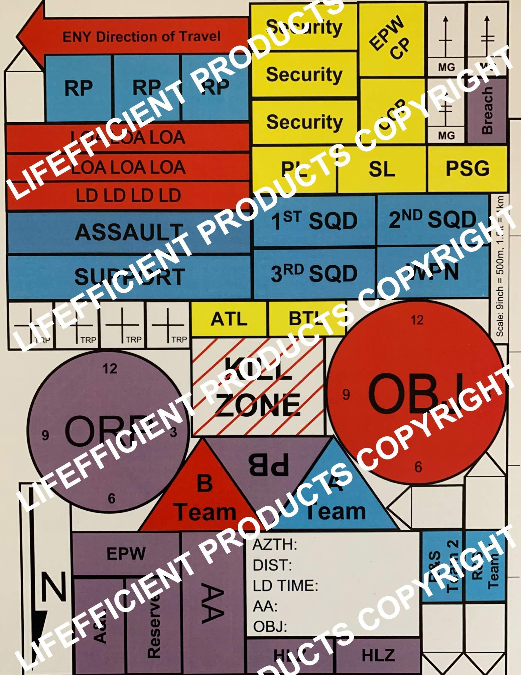 Lifefficient Products Lifefficient Products Terrain Model Kit, Platoon and Squad TMK, Army
