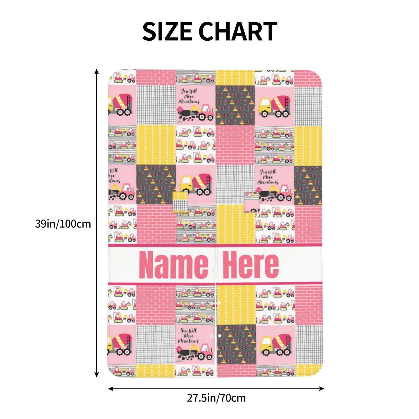 Naseagleeye Personalized Baby Car Seat Canopy for Babies with Name, Custom Car Seat Covers for Girls, Infant Opening Minky Nursing Breastfeeding Stroller Cover Carseat Canopies for Newborn (Construction Truck)