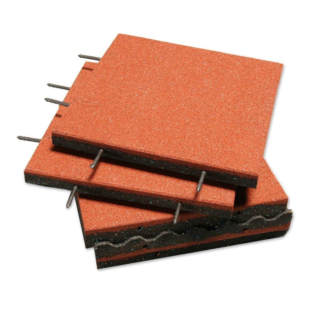 Rubber-Cal Rubber-Cal Eco-Safety Interlocking Playground Tiles - 2.50 x 19.5 x 19.5 inch - 20 Pack - 55 Sq.Ft. Coverage - Coal